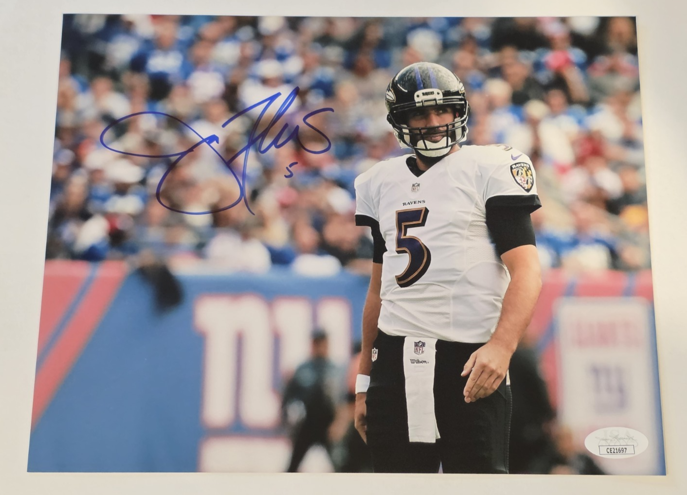Joe Flacco Autographed Signed Baltimore Ravens 8x10 Photo-SUPER BOWL MVP--JSA 