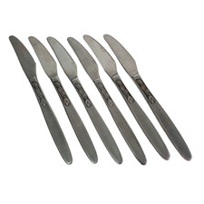 6 Vtg Amefa Tulip Time Holland Stainless Steel Silverware Flatware Danish MCM