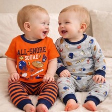 Carter's Baby Boys' 4-Piece Sport Snug Fit Cotton Pajamas Set 6 Months