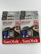  6 SanDisk Ultra Plus 64GB SDXC V10 150MB/s Class