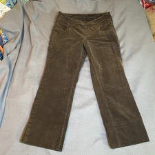 Vtg Jag Jeans Corduroy High Rise Straight Womens Size 10  31X24 Brown Y2K *Flaw*