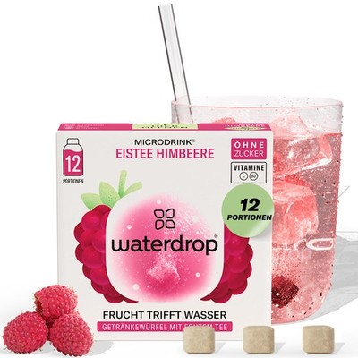 waterdrop  Microdrink Eistee Zitrone 36 Ice Tea Drops Würfel Zuckerfreie