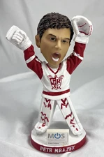 Petr Mrazek Grand Rapids Griffins Bobblehead Signed to the Detroit Red Wings