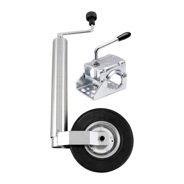 StüTzrad AnhäNger 60Mm StüTzrad Vollgummireifen 390Mm RohrläNge-image