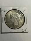 1927 P Peace Silver Dollar UNC Nice Luster Better Date