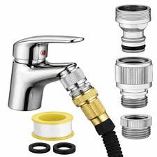 Sink Faucet Quick Connector - Faucet to Hose Adapter for Kitchen/Bathroom Connec