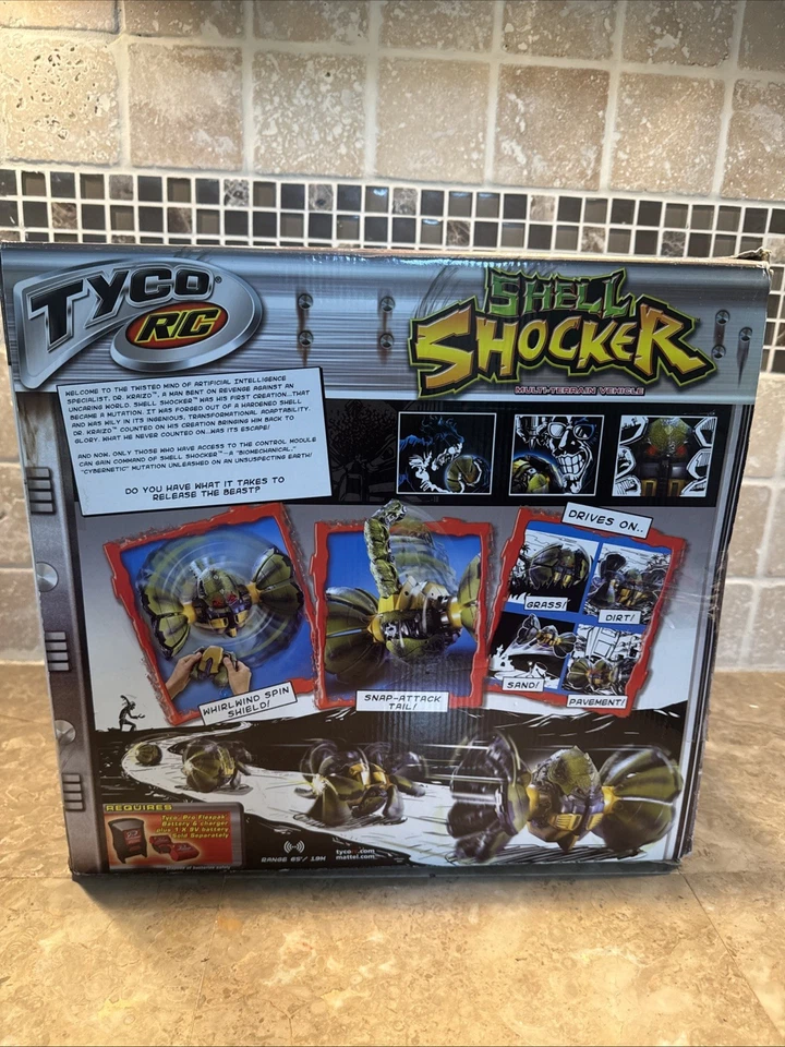 Mattel TYCO SHELL SHOCKER R/C Multi-Terrain Vehicle Vintage 2005 Tested Read - Image 2 of 4