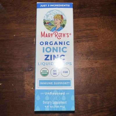Mary Ruth's Organic Ionic Zinc Drops Unflavored 4 fl oz 06/2027
