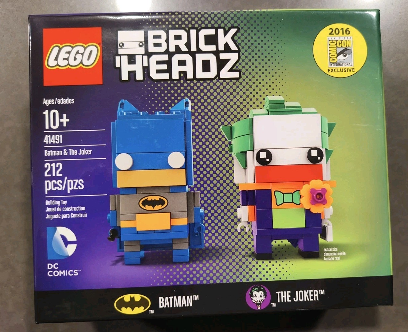 LEGO SDCC 2016 Exclusive BrickHeadz (41491) Batman & The Joker #1330 DC SEALED