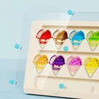 Magnetic Montessori Colour & Number Maze Toy for 3 4 5 Year Olds, Wooden Sorting