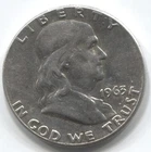 1963 -  FRANKLIN HALF DOLLAR -90 % SILVER - LOT # 347
