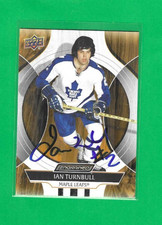 IAN TURNBULL 2025-26 UD ENGRAINED TORONTO MAPLE LEAFS AUTOGRAPH CARD
