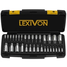 Master HEX Bit Socket Set, Premium S2 Alloy Steel | Complete 32-Piece, SAE an...