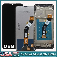 OEM LCD Display Touch Screen Digitizer Frame For Cricket Debut S3 2024 U572AC