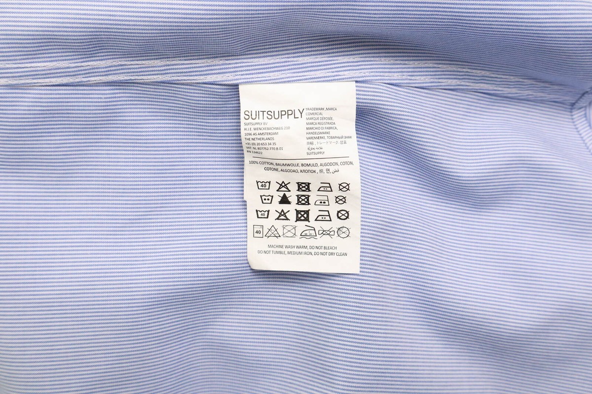 SUITSUPPLY Try On Extra Slim Fit Formal Shirt Men's 39.7/ 15 1/2L