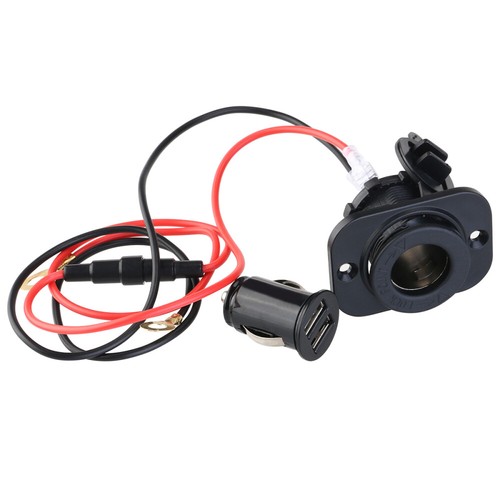 Dual USB Adapter Cigarette Lighter Socket Motorcycle - 第 6/9 張圖片