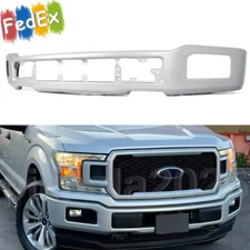 UX Ingot Silver Fit Ford F-150 F150 XL XLT 2018-2020 Front Bumper Cover Face Bar