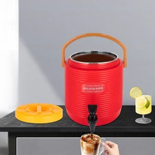 Hot and Cold Drink Dispenser, Insulated Beverage Dispenser with Faucet
