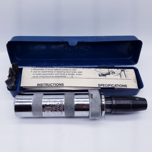 Vintage CIC #2500 Impact Driver w/ Blue Metal Case 4 Bits & Manual