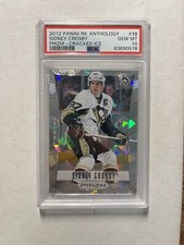 Sidney Crosby 2012-13 Panini Rookie Anthology #38 Prizm Cracked Ice PSA 10 POP 1