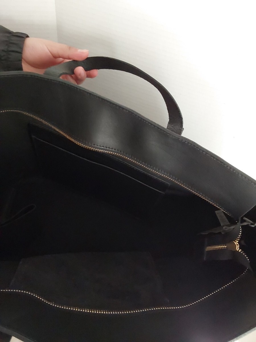メイドウェル エッセンシャルレザートート Madewell The Zip-Top ESSENTIAL TOTE IN LEATHER SIZE LARGE