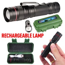1200000LM USB Rechargeable LED Flashlight Tactical Light Super Bright Torch Lamp