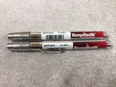 Lot of 2 Tempilstik 028012 Surface Temperature Indicator (4198)