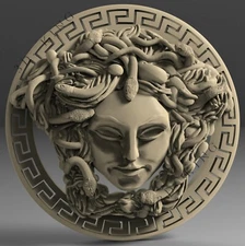 3D STL Model GORGON JELLYFISH for CNC Router Aspire Artcam 3D Printer Engraver