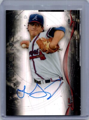 2014 Bowman Sterling #BSPA-LSI Lucas Sims Prospect Autographs Refractors #/150
