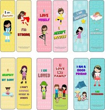 Inspirational Bookmarks for Girls - Empowerment 60-Pack 