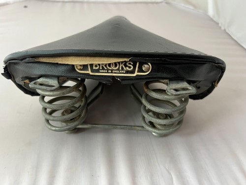 Vintage Brooks B67s Saddle Leather Black Seat Retro Bike Cycling