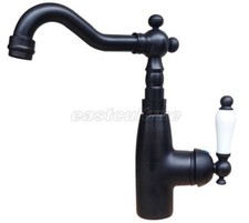 Black Oil Rubbed Brass Kitchen Bathroom Basin Mixer Tap Swivel faucet Esf105