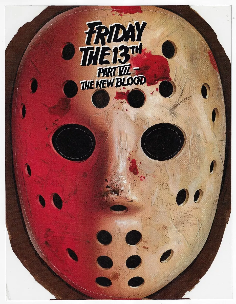 Friday the 13th Jason Voorhees Mask Part 7 The New Blood Display Stand Tent  