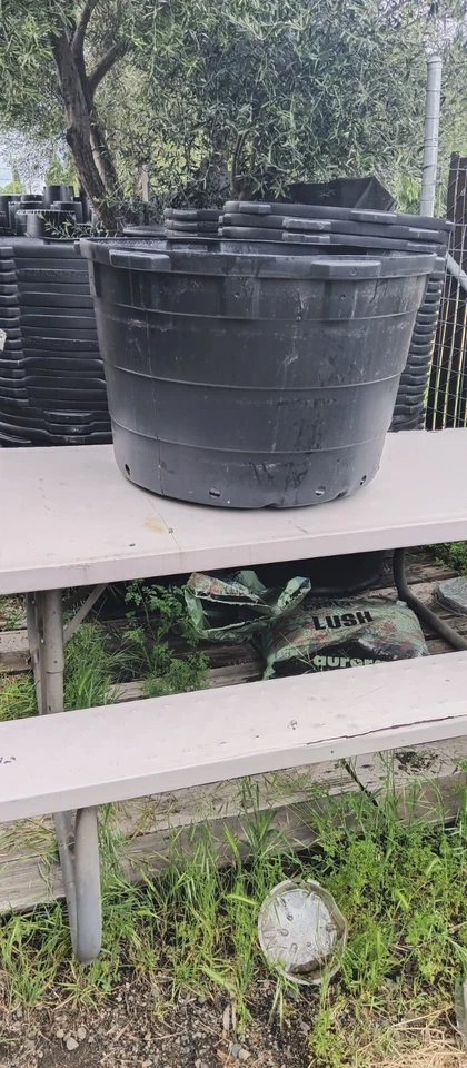 Maceta de plástico moldeada por inyección Haviland 65 gal #65 HAV 6500 jardín exterior 420 Foto 4 de 4