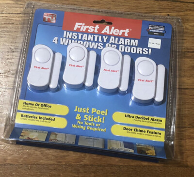  First Alert Premium Home Security For Windows or Doors - Alarm NEW SEALED