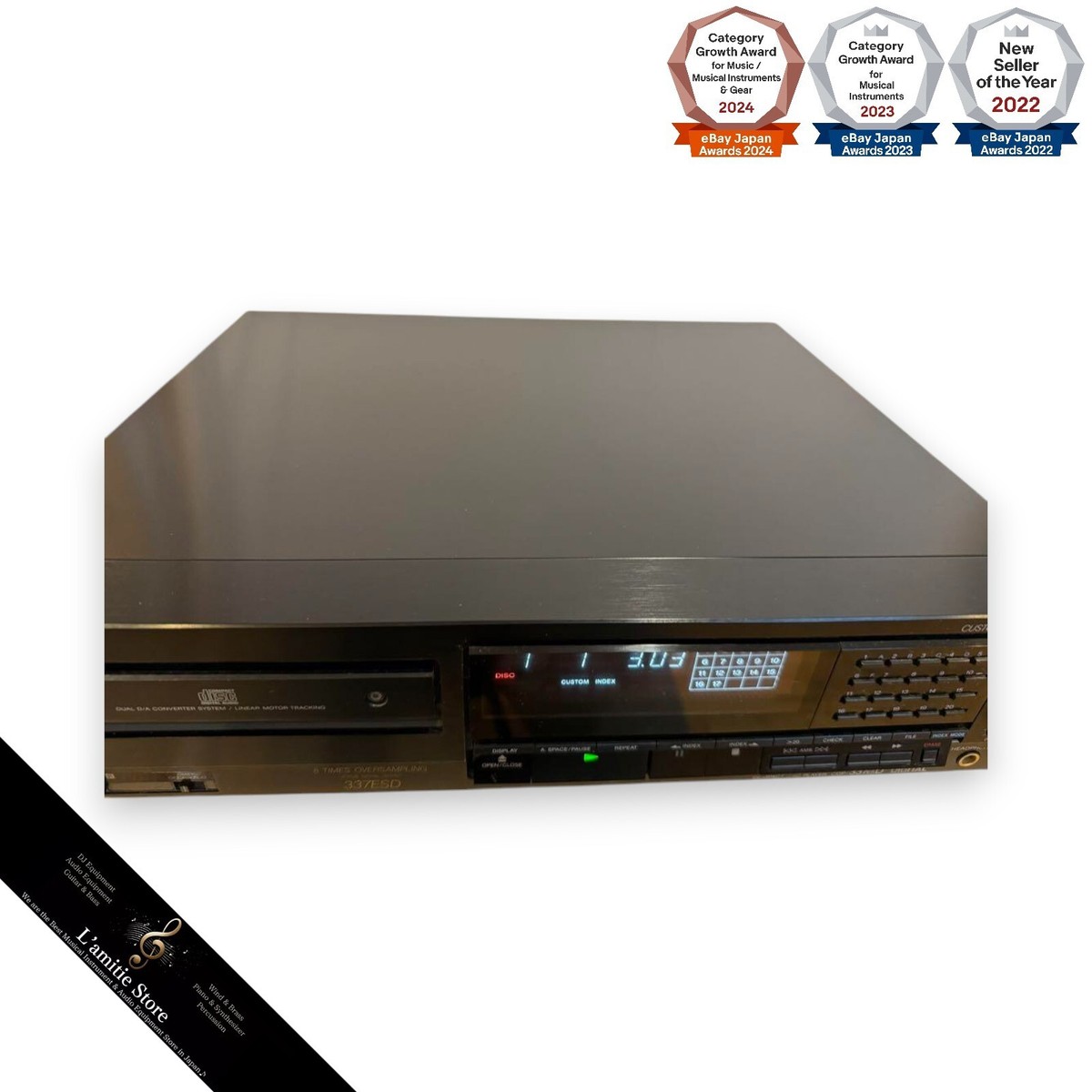 SONY CDP-337ESD CD Player Audio Stereo Compact Disc SONY CDP-337ESD CD Player Audio Stereo Compact Disc