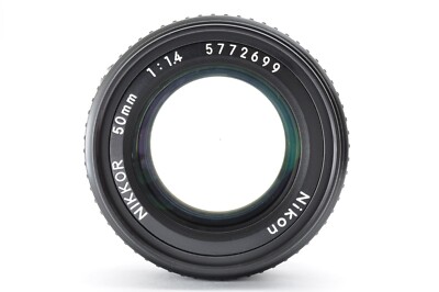 Nikon Ai-S Nikkor 50mm f1.4 Excellent+++++ MF Standard Prime Lens