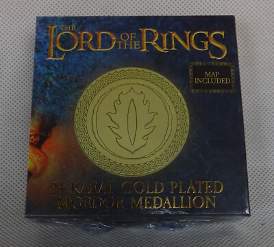 The Lord of the Rings 24 Karat Plated Mordor Medallion Limitert auf 2001 Stück