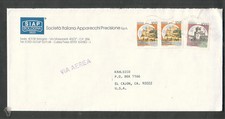 Copertina posta aerea Italia 1987 SIAP Bologna agli USA
