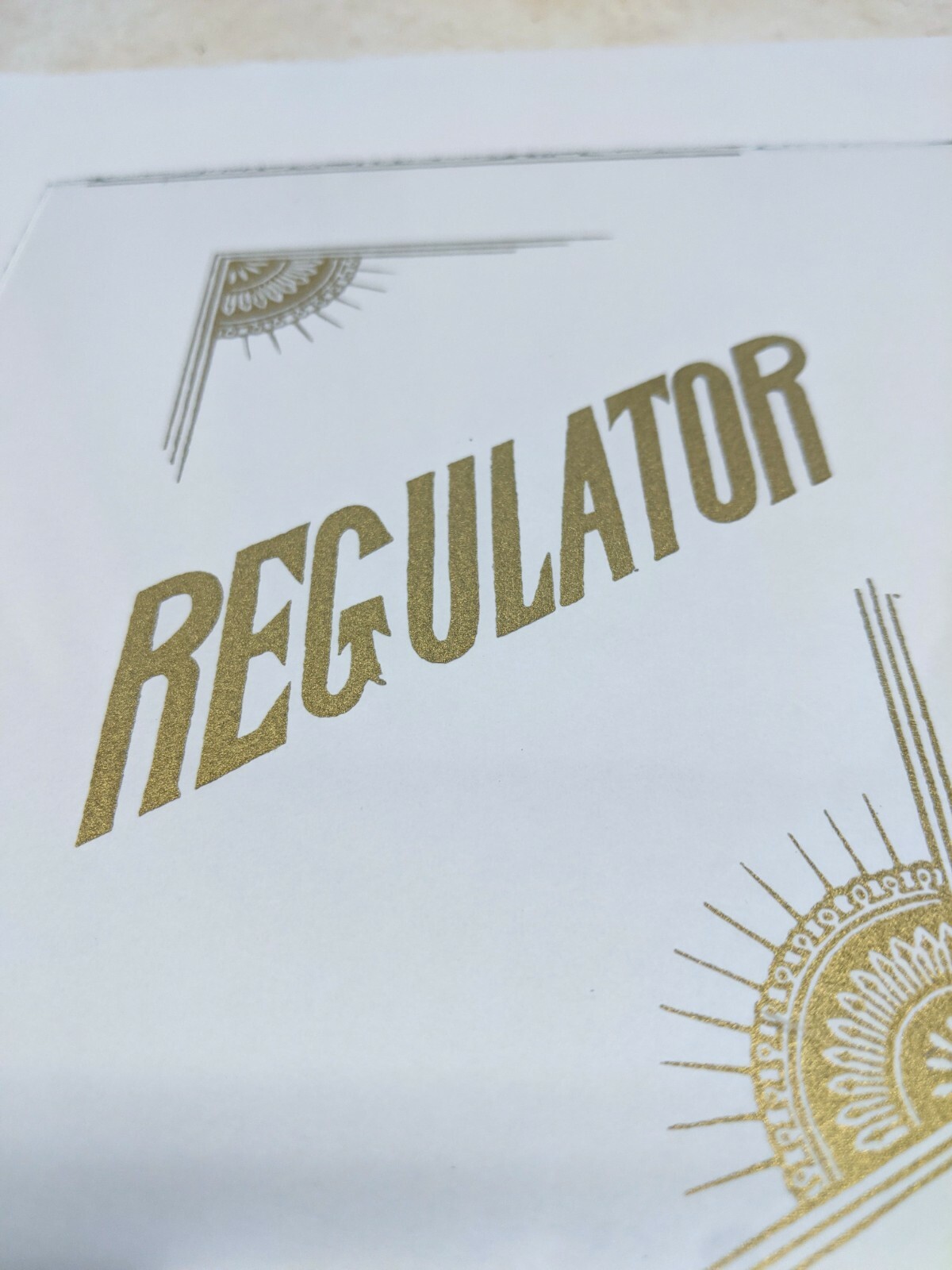 REGULATOR CLOCK GLASS REPLACEMENT GOLD EMBOSSED eBay