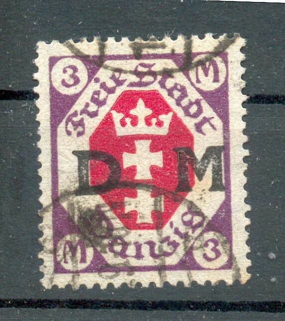 Danzig Service 14 Top Value Stamped BPP 70++EUR (G7496