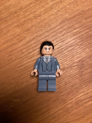 Lego Bruce Wayne Minifigur sh060 Sand Blue Suit 6860 (2012) Batman Batcave