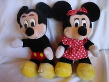 Vintage Disney Parks 12' Mickey Minnie Mouse Plush Doll Toys