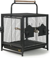 Prevue Pet Products Travel Carrier for Birds Black 18.8"L x 14.9"W x 18.0"H