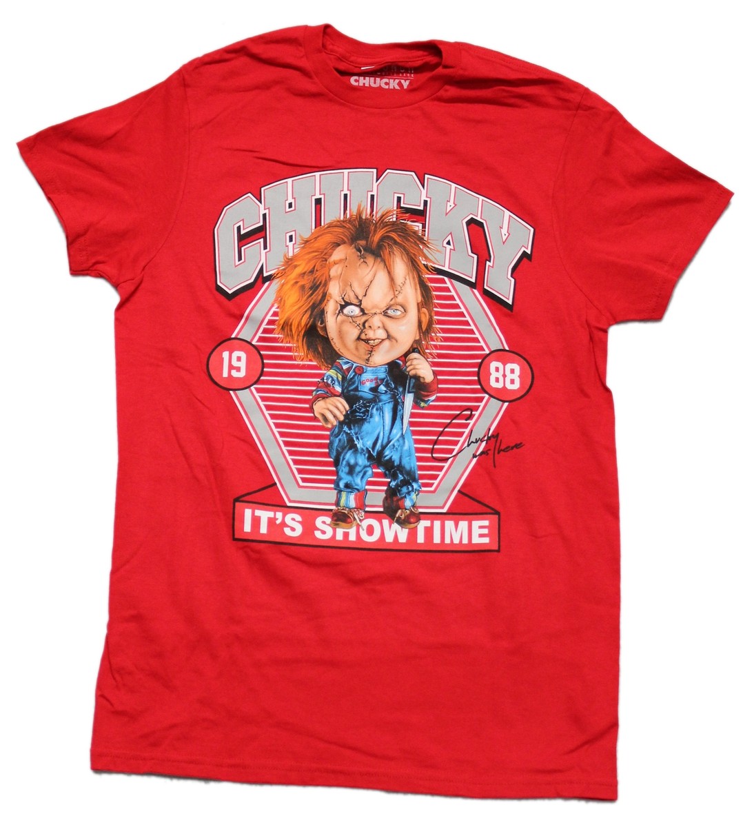 【NONCODE】Chucky Pocket Collar T-shirt Chucky New Adult T-Shirt - It's Showtime Diamond Knife