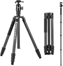 Fotopro 67" X-go Max E 2 Carbon Fiber Camera Tripod Monopod for DSLR Lightweight