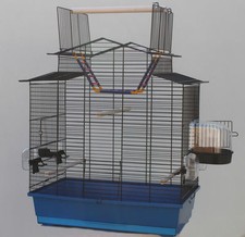 XXL Cabrio Vogel Käfig Bauer Wellensittich Kanarien Großsittich Vogelhaus Leiter