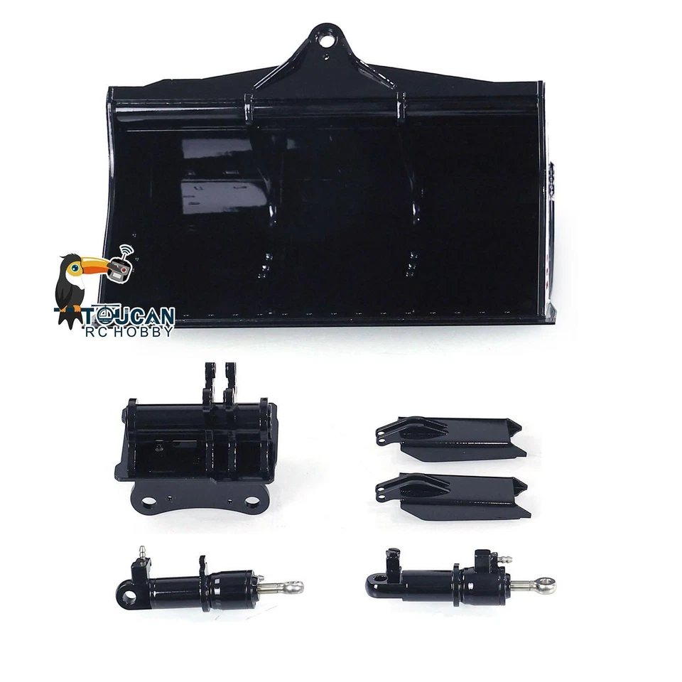 Painted Tiltable Bucket for LESU RC Hydraulic 1/14 Excavator PC360 ET26L 945 KIT - Image 2 of 4