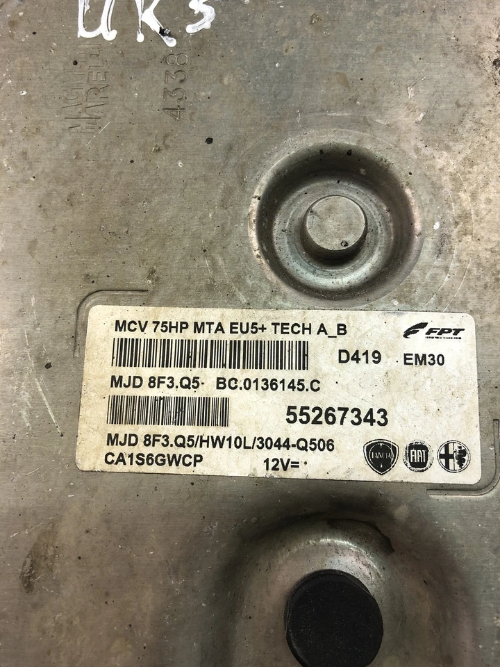 Centralina motore FIAT QUBO 225 55267343 ECU 2011 23311245 - Immagine 4 di 4