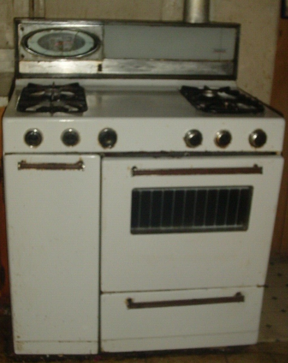 Vintage 1960 Atomic Age Roper Gas Stove with Heater For Restoration  35u0026#034; 1954004 | eBay